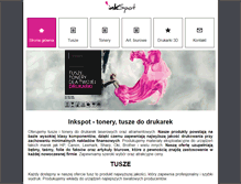 Tablet Screenshot of inkspot.pl